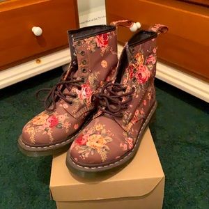 Floral Dr Martens boots